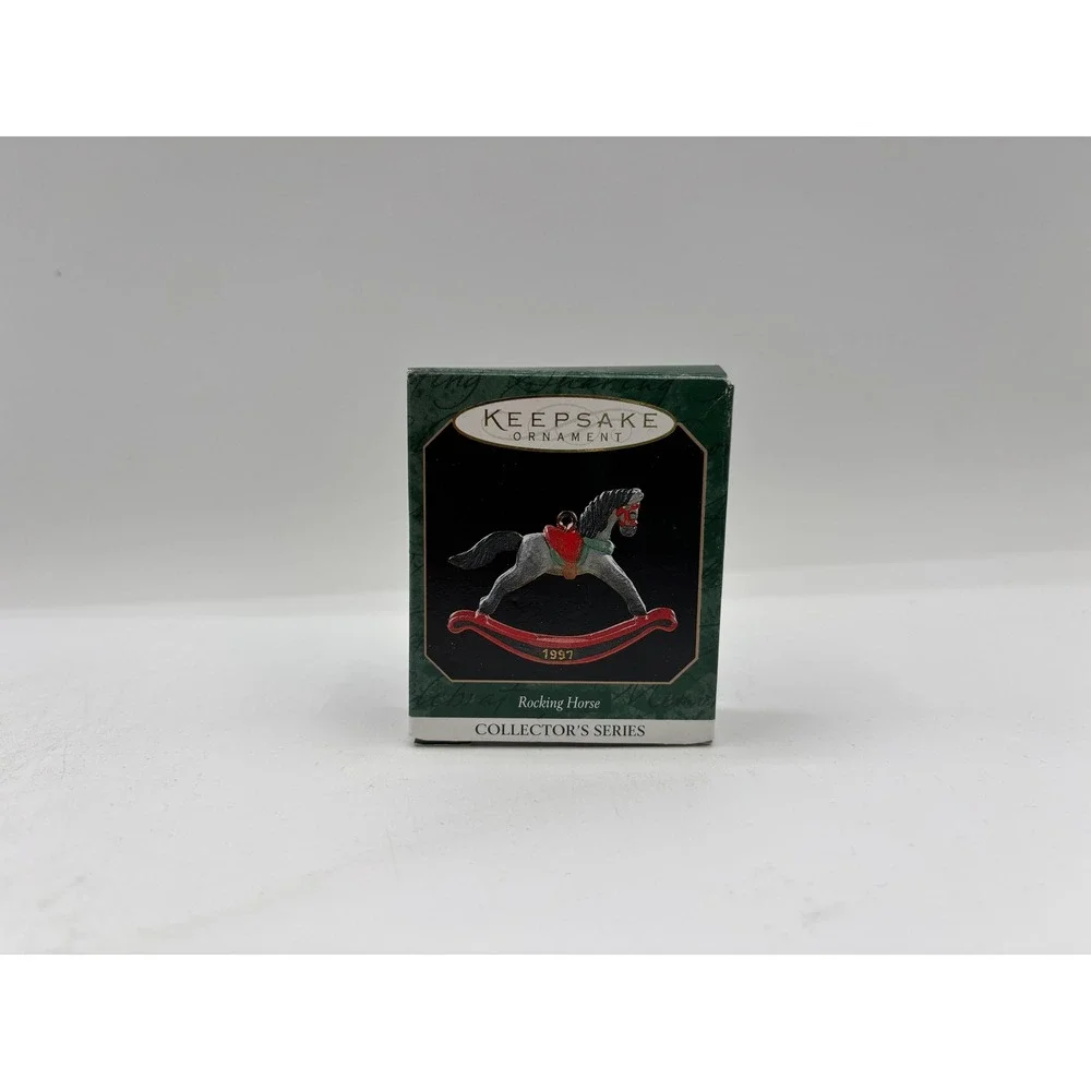 Hallmark Keepsake Ornament 1997 Miniature Rocking Horse 10th in Series Vintage